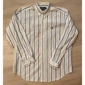 Ralph Lauren Blake blue white yellow button down L